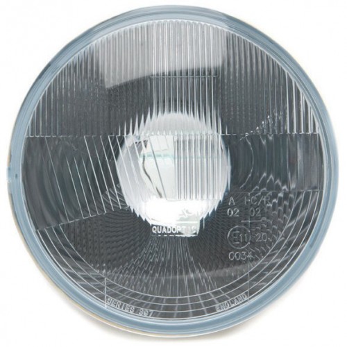 Wipac 7 inch Halogen Headlight  - With Sidelight - Plastic Reflector RHD image #1