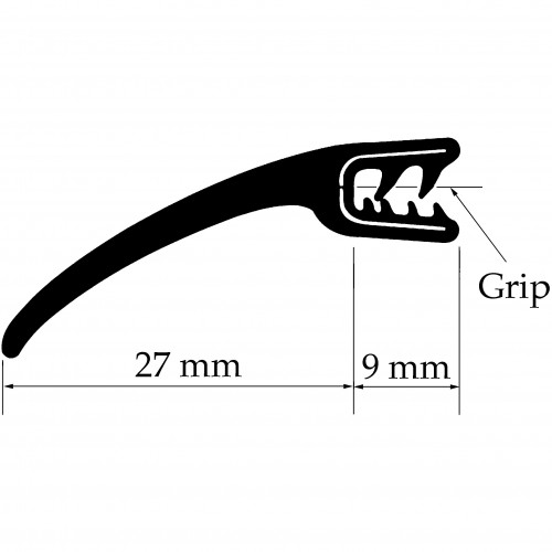 Top Leaf Seal. Sold per Metre image #1