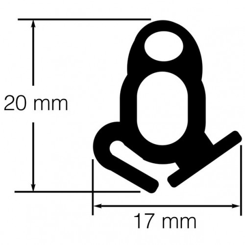 Seal - Clip On Sponge. sold per Metre image #1