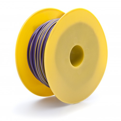 Wire 17 amps: 28/0.30mm Purple/Yellow (per metre) image #1