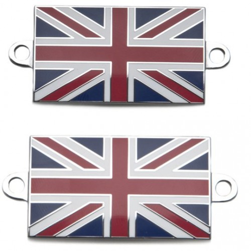 Pair of Union Jack Enamelled Badges image #1