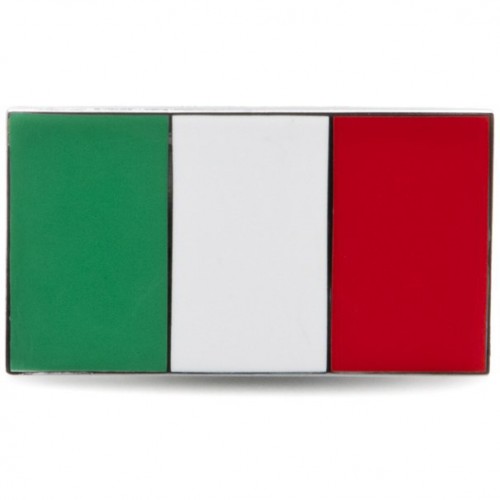 Italy Flag Enamelled Adhesive Badge image #1