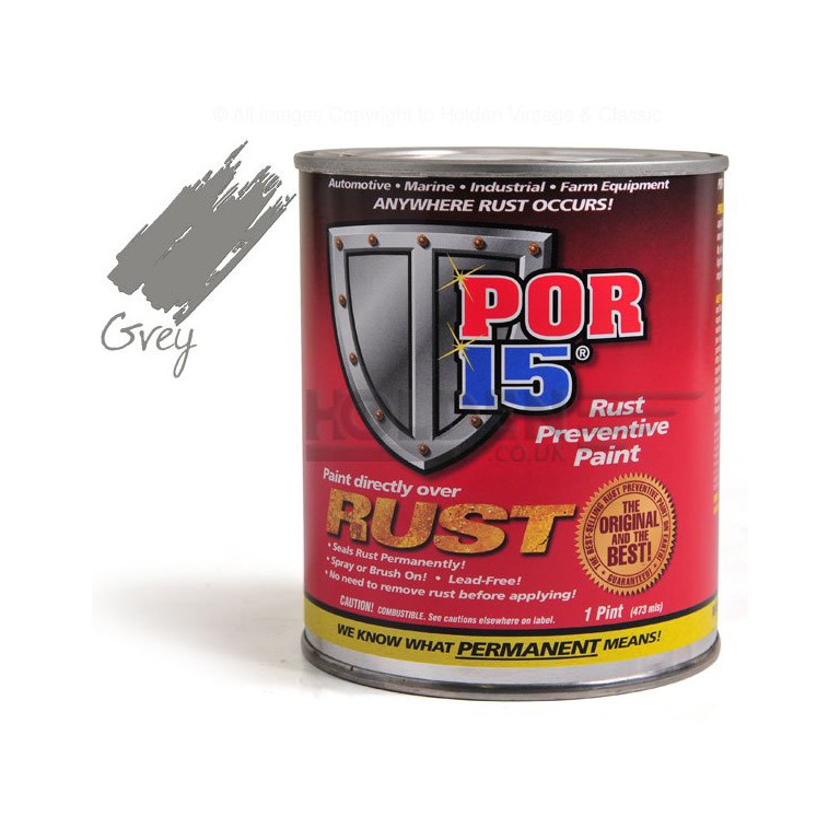 POR-15 45208, Rust Preventive Paint, Gray, Pint