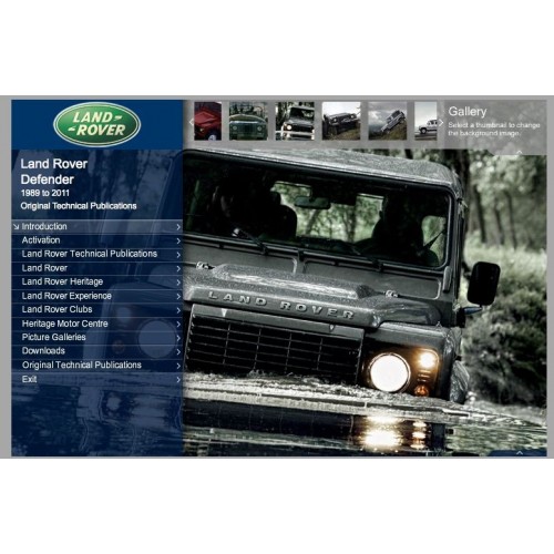 Original Technical Publications USB - Land Rover 90 110 127 & Defender 90 110 & 130 1983 to 2011 image #1