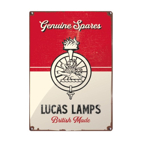 Lucas Flambeau 8x12" Vintage Metal Sign image #1