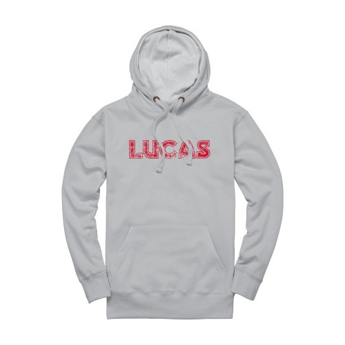 Lucas Distressed Pullover Hoodie - Heather Grey image #3