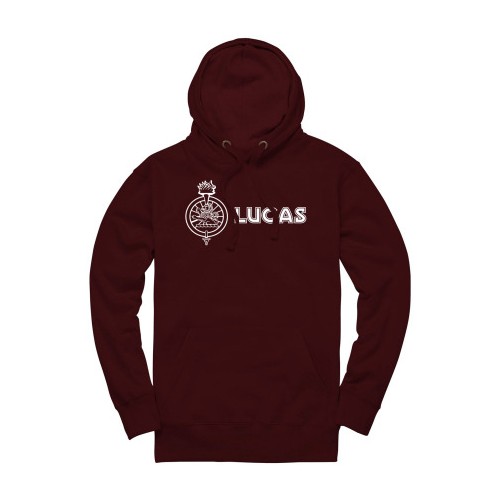 Lucas Pullover Hoodie - Burgundy image #4