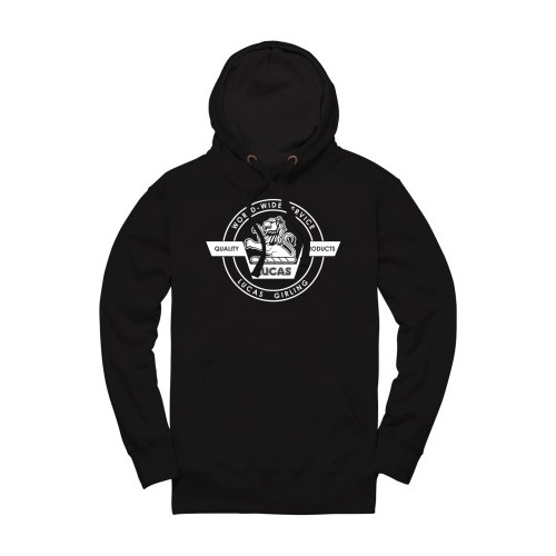 Lucas Lion Pullover Hoodie - Black image #1