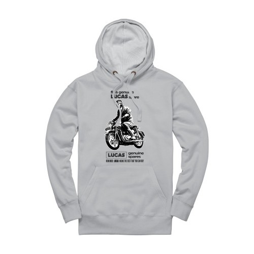 Lucas Motorcycle Spares Pullover Hoodie - Heather Grey image #5