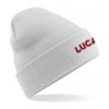 Lucas Text Cuffed Beanie - Light Grey image #1