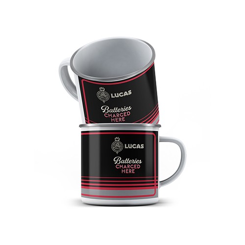 Lucas Logo Enamel Mug (Single Mug) image #1