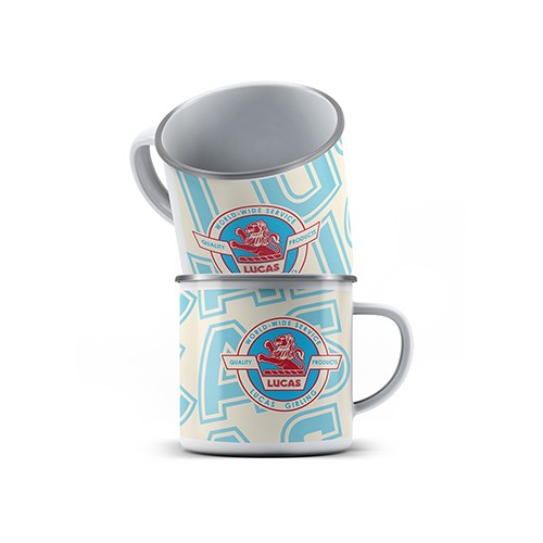 Lucas Lion Enamel Mug (Single Mug) image #1