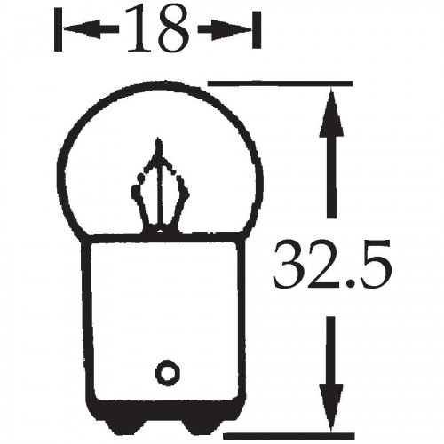 12v 5w Double Contact Bulb BA15d Cap LLB209 image #1