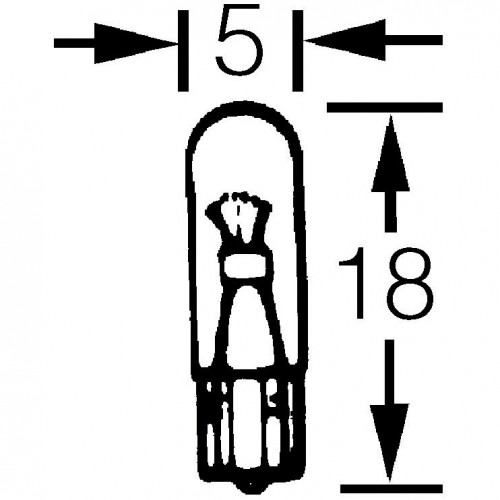 Capless Bulb 12v 2w (W2x4.6d) image #1