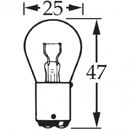 6v 21w Double Contact Bulb for Flashers BA15d LLB319 image #1