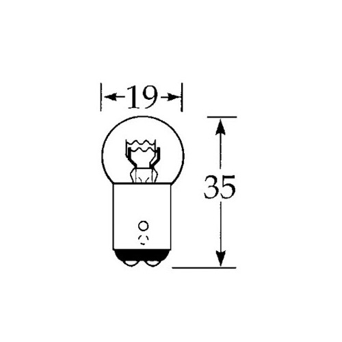 12v 21/5w Offset Pin Double Contact Bulb LLB380/S image #1