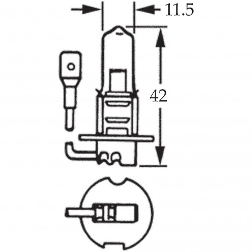 Headlamp Bulb H3 - 12V 55W image #1