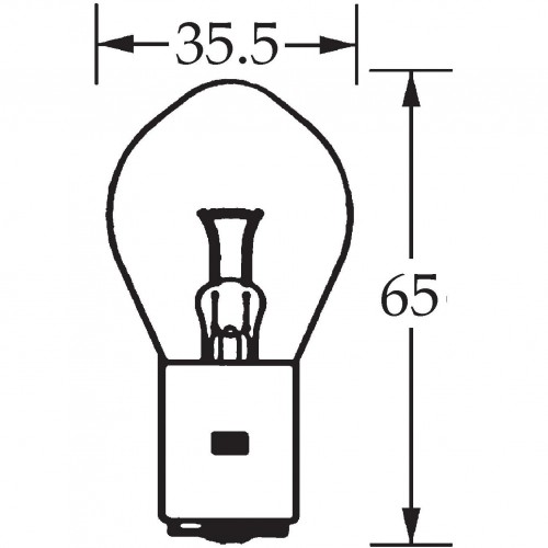 6v Bulb Single Contact Bosch/P100 45w 686B image #1