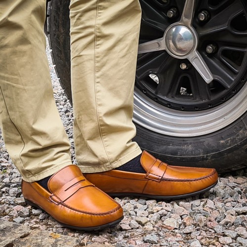 Loake Shoes - Goodwood Tan Burnished Calf