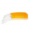 Lucas L901 Front Indicator Lens. Amber/Clear RH image #1