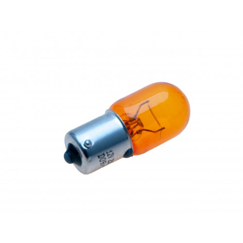 12v 21w Single Contact Bulb BA 15s Cap - Amber LLB382/SA